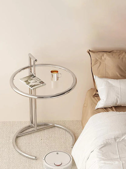 Solvane - Glass Coffee Table with Stainless Steel Base 3