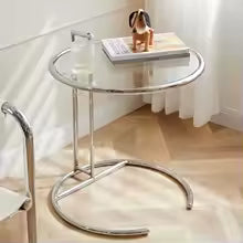 Solvane - Glass Coffee Table with Stainless Steel Base 5