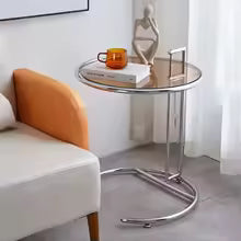 Solvane - Glass Coffee Table with Stainless Steel Base 6