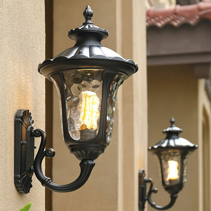 Verenia - Waterproof Retro Outdoor Wall Lamp Frosted Glass 3