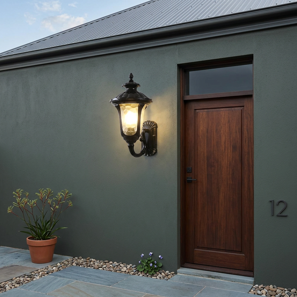 Elara Haus Contemporary Antique-Style Exterior Sconce
