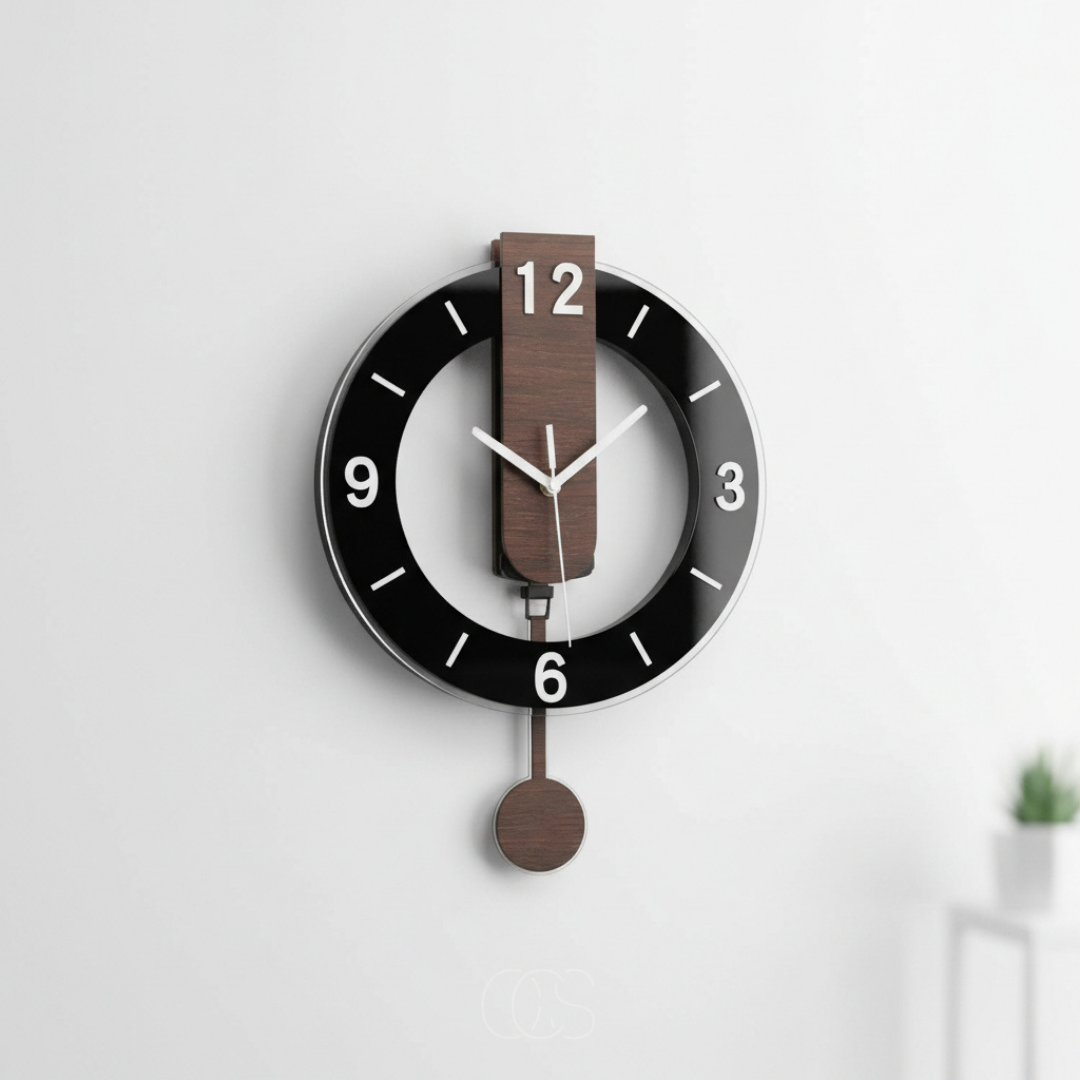 OCS - Large retro silent wall clock 1
