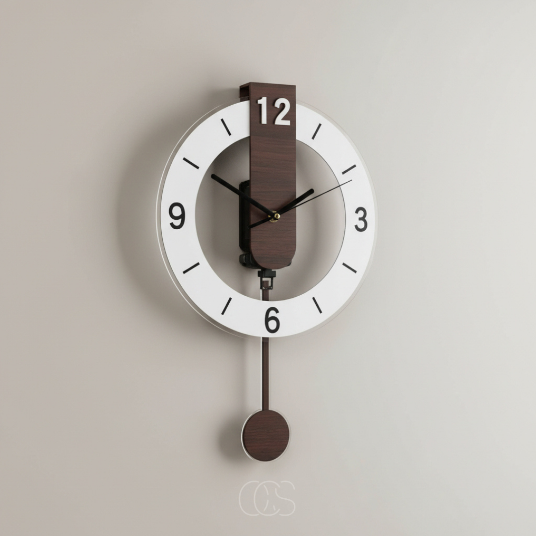 OCS - Large retro silent wall clock 2