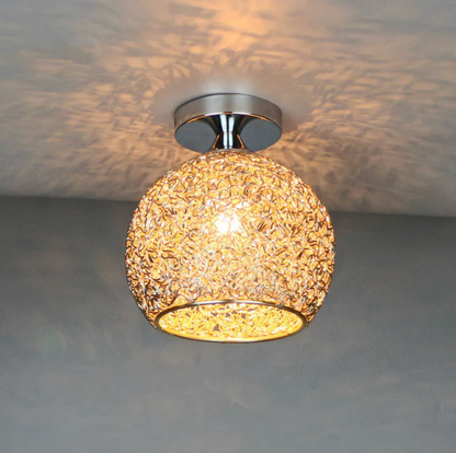 Decorative ball ceiling lamp - ceiling lamp with openwork metal lampshade 2