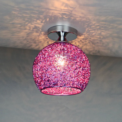 Decorative ball ceiling lamp - ceiling lamp with openwork metal lampshade 3