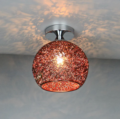 Decorative ball ceiling lamp - ceiling lamp with openwork metal lampshade 4