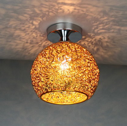 Decorative ball ceiling lamp - ceiling lamp with openwork metal lampshade 5