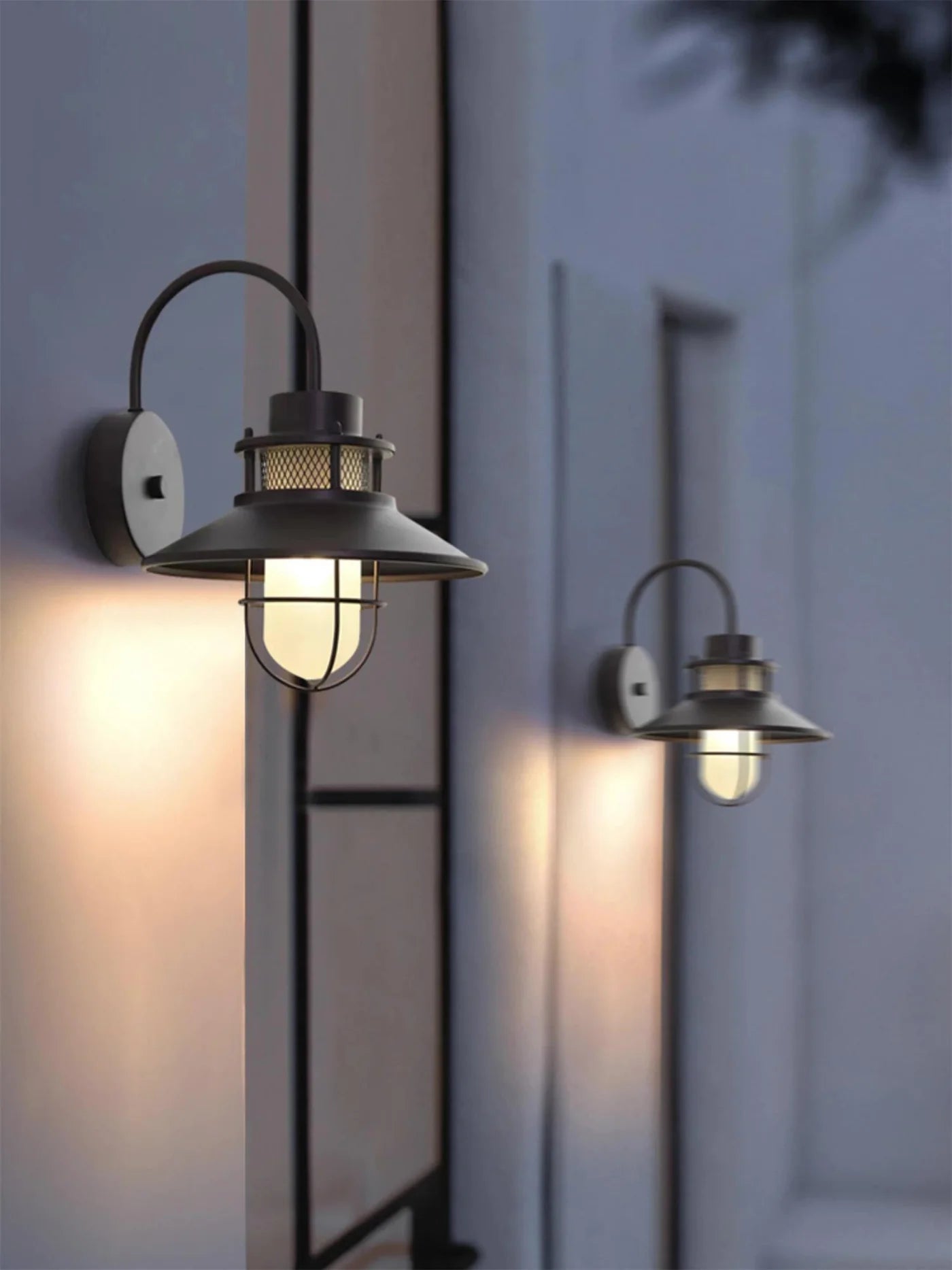 Industrial Outdoor Wall Lamp – Loft Style with a Protective Shade 5