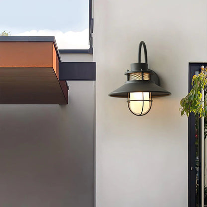 Industrial Outdoor Wall Lamp – Loft Style with a Protective Shade 7
