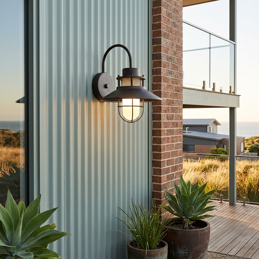 Elara Haus Contemporary Nautical Gooseneck Wall Light