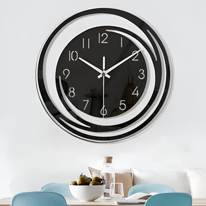 Sorana - Modern Black Acrylic Wall Clock in Scandinavian Design 30 cm 0