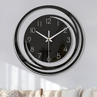 Sorana - Modern Black Acrylic Wall Clock in Scandinavian Design 30 cm 2