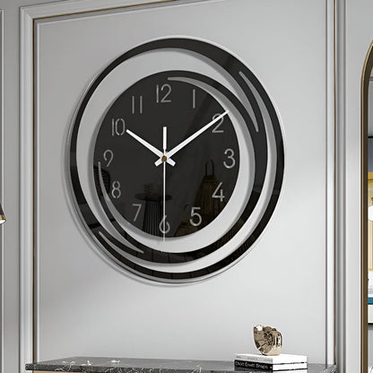 Sorana - Modern Black Acrylic Wall Clock in Scandinavian Design 30 cm 3