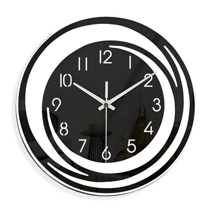 Sorana - Modern Black Acrylic Wall Clock in Scandinavian Design 30 cm 4