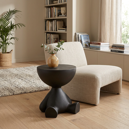 Elara Haus Contemporary Sculptural Side Table