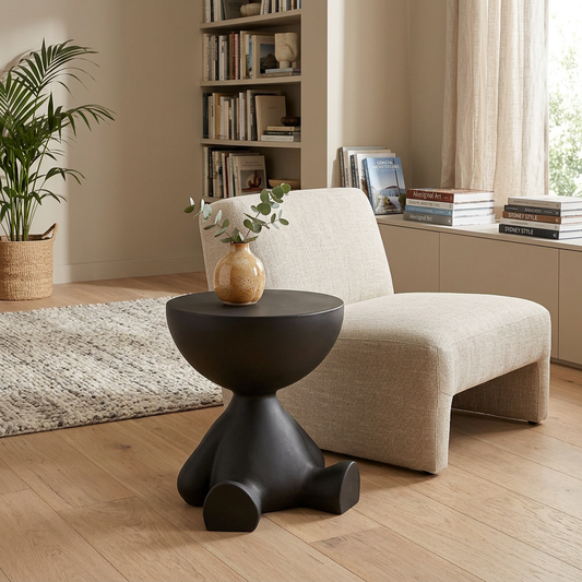 Elara Haus Contemporary Sculptural Side Table