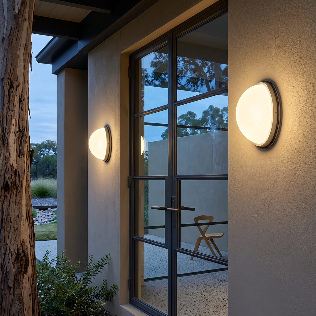 Elara Haus Contemporary Waterproof Outdoor Sconce