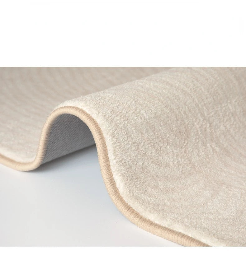 Vorenis - Japanese Minimalist Fluffy Rug Soft Non-slip for Bedroom Living Room and Lounge 6