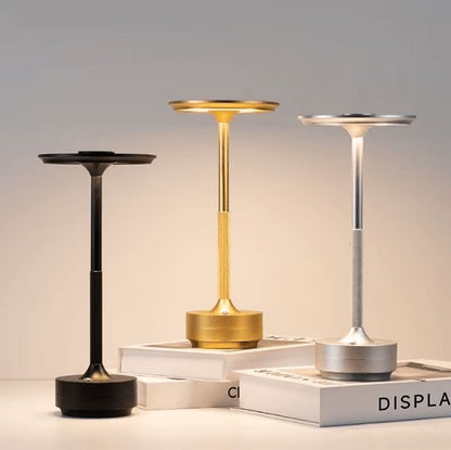 Elara Haus Cordless Table Lamp - Aluminium Touch Sensitive Bedside Lamp 1