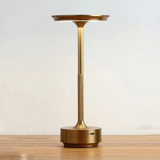 Elara Haus Cordless Table Lamp - Aluminium Touch Sensitive Bedside Lamp 0