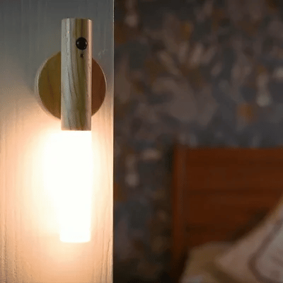 Modern wooden wall lamp – Magnetic LED wall lamp with motion sensor 3