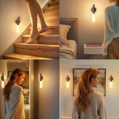 Modern wooden wall lamp – Magnetic LED wall lamp with motion sensor 5