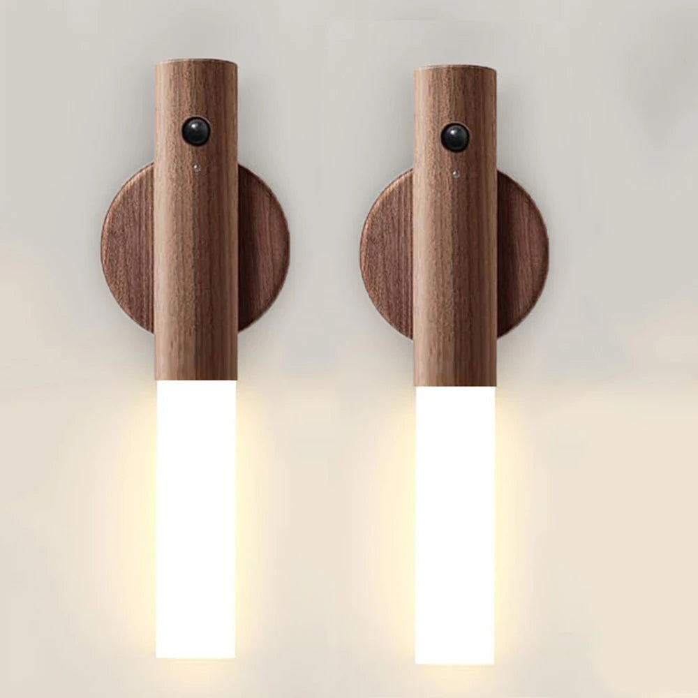 Modern wooden wall lamp – Magnetic LED wall lamp with motion sensor 7