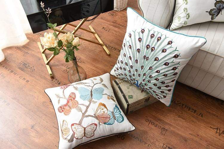 Lunira - Decorative Cushion with Embroidery in Country Style 2