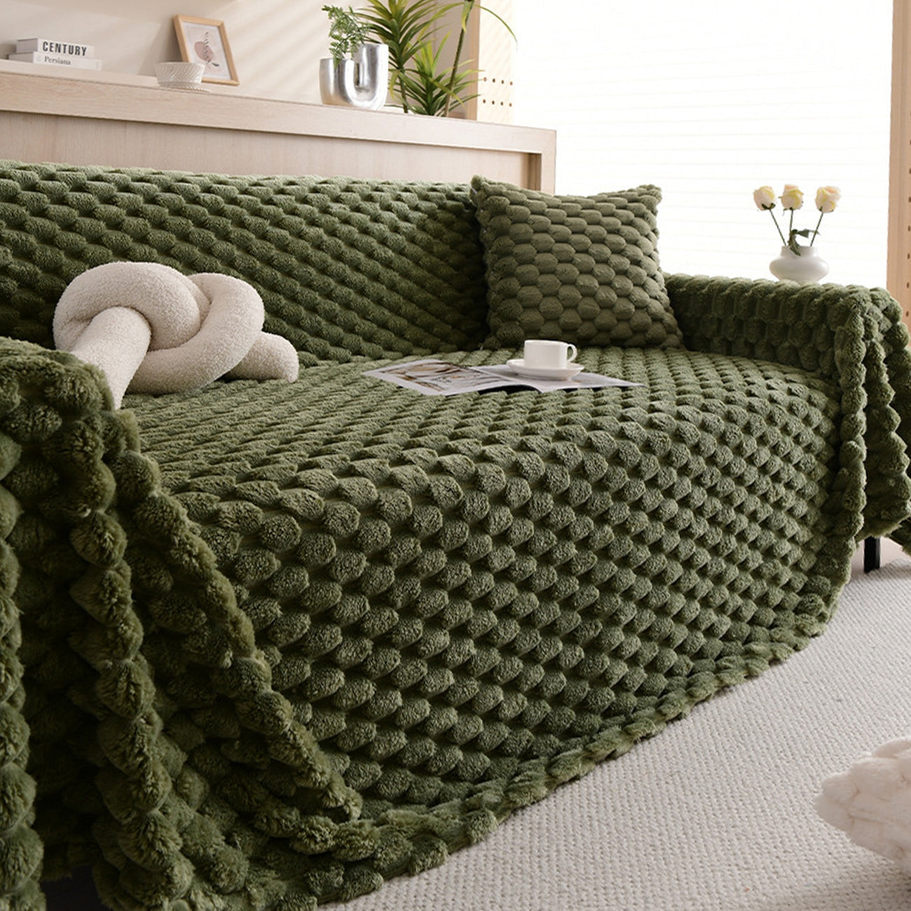 Elara Haus Cozy Chic Sofa Protector