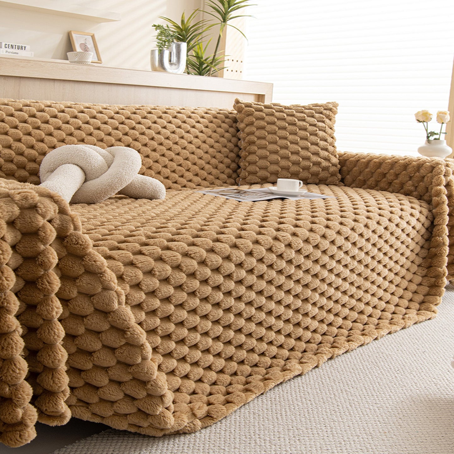 Elara Haus Cozy Chic Sofa Protector