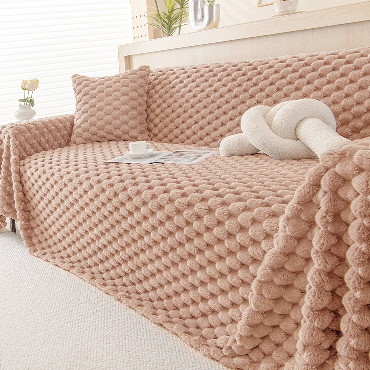 Elara Haus Cozy Chic Sofa Protector