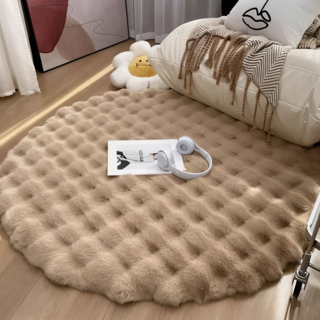 Cush - Round Rug 90x90 Fleece 0
