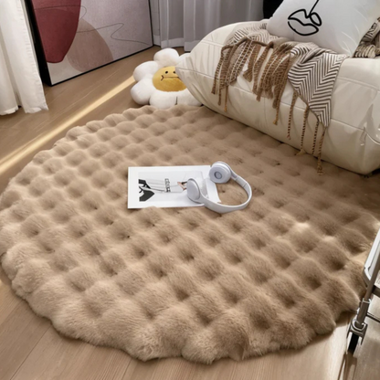 Cush - Round Rug 90x90 Fleece 0