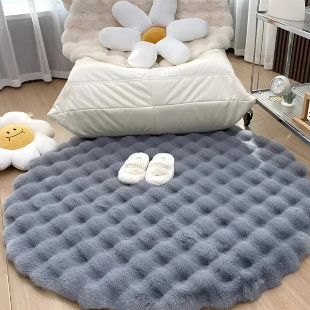 Cush - Round Rug 90x90 Fleece 1
