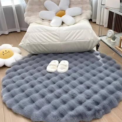 Cush - Round Rug 90x90 Fleece 1