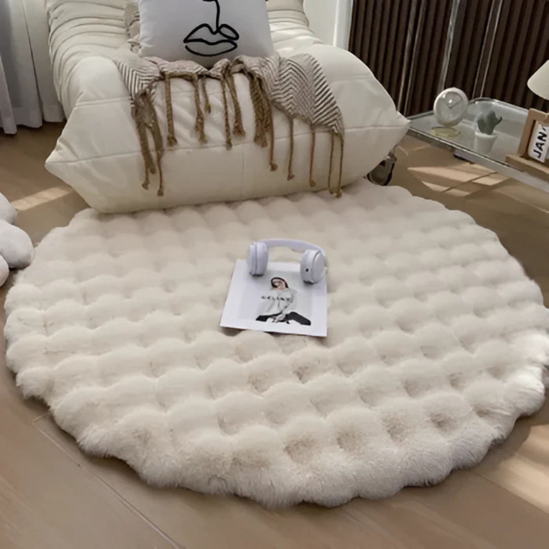 Cush - Round Rug 90x90 Fleece 2