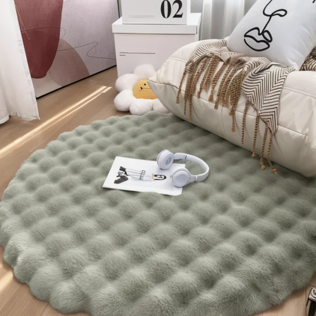 Cush - Round Rug 90x90 Fleece 4