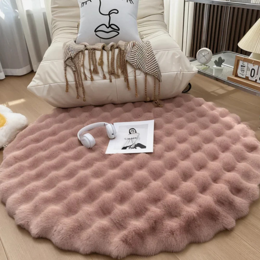 Cush - Round Rug 90x90 Fleece 5