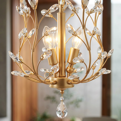 Elara Haus Crystal Branch Chandelier Pendant Light