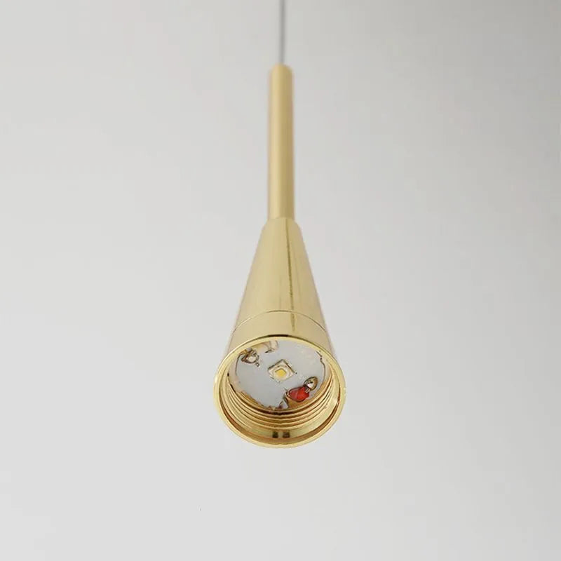 Teardrop Gold Pendant Light 6
