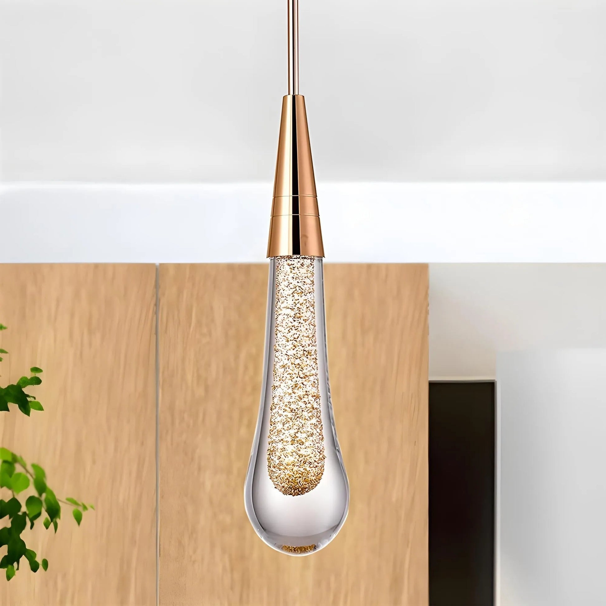 Teardrop Gold Pendant Light 8