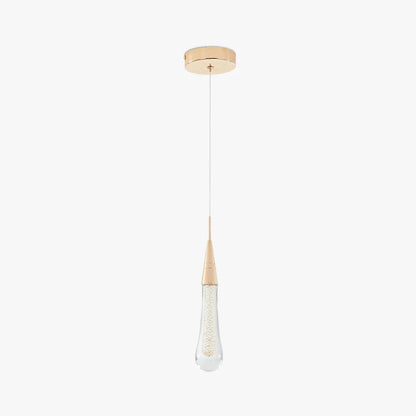 Teardrop Gold Pendant Light 1