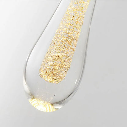 Teardrop Gold Pendant Light 4