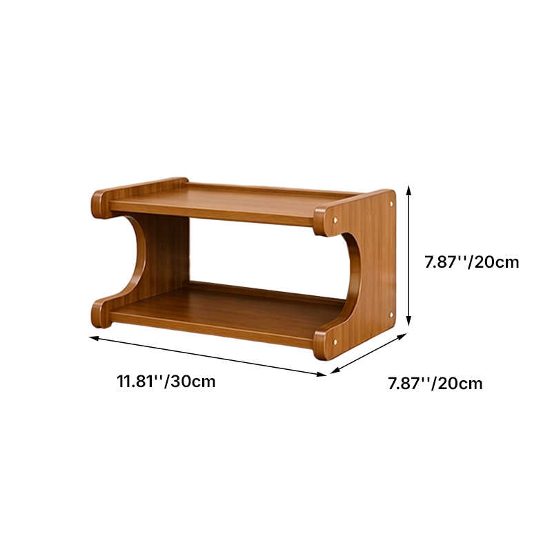 Contemporary Scandinavian Rectangular Nan Bamboo Medium-Density Fiberboard Storage Shelf Shoe Storage 2/3/4/5/6-Tier For Entryways & Living Room 3