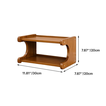 Contemporary Scandinavian Rectangular Nan Bamboo Medium-Density Fiberboard Storage Shelf Shoe Storage 2/3/4/5/6-Tier For Entryways & Living Room 3