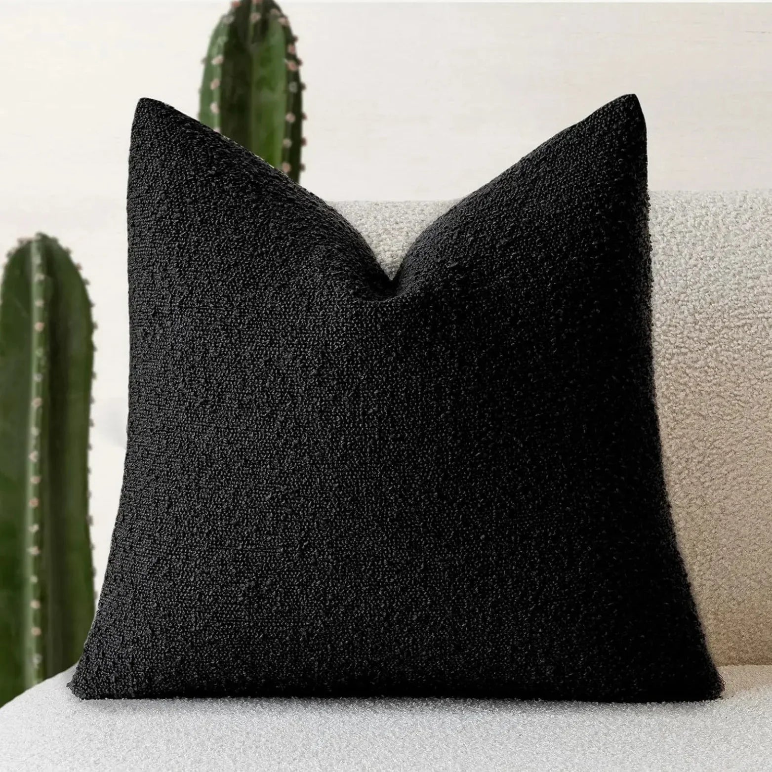 Elara Haus Cushion Cover - Premium Boucle Fabric Decorative Cover 45cm x 45cm 13