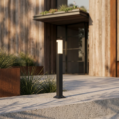Elara Haus Cylindrical Outdoor Ground Bollard Light