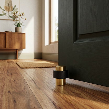 Elara Haus Decorative Brass & Stone Floor Door Stop