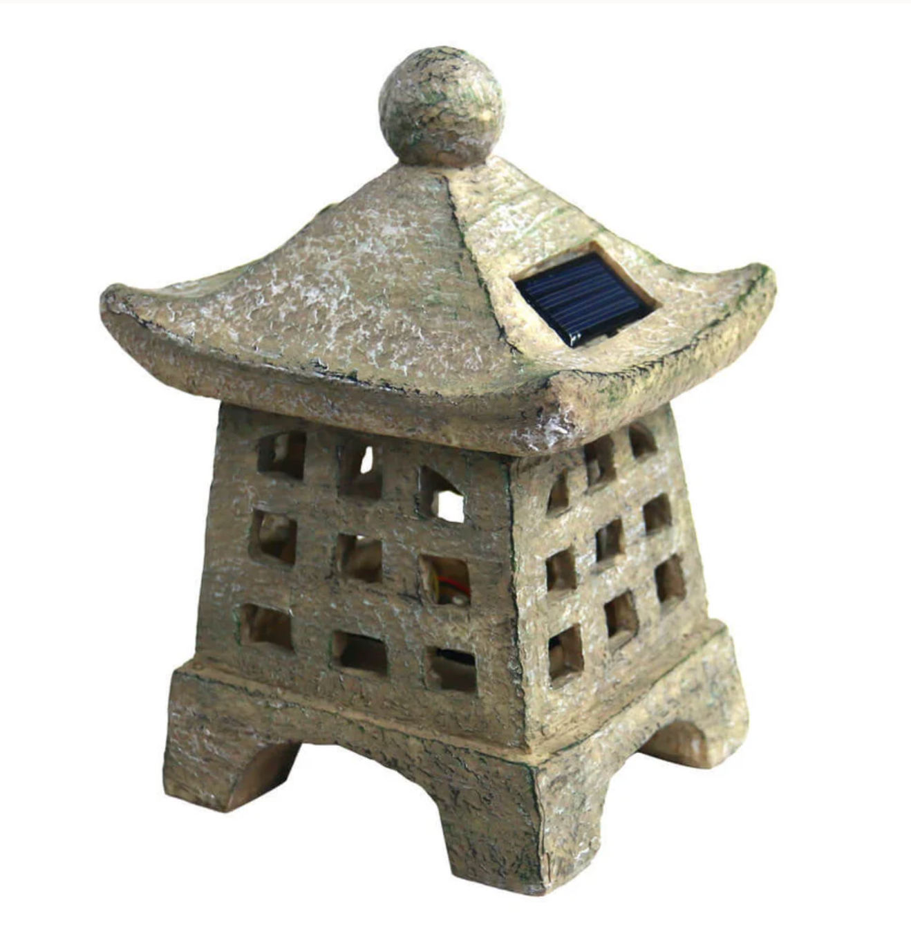 Solar LED garden lamp pagoda - decorative Japanese lantern for the garden and terrace 1