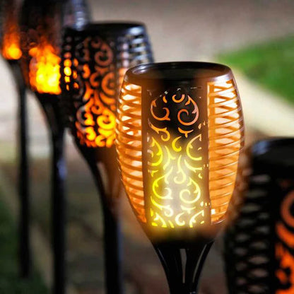 Solar LED garden torch – a decorative lamp with a flame effect, for outdoor use 1